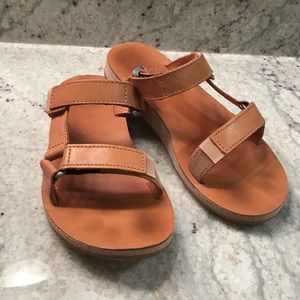 Brown Leather Tevas